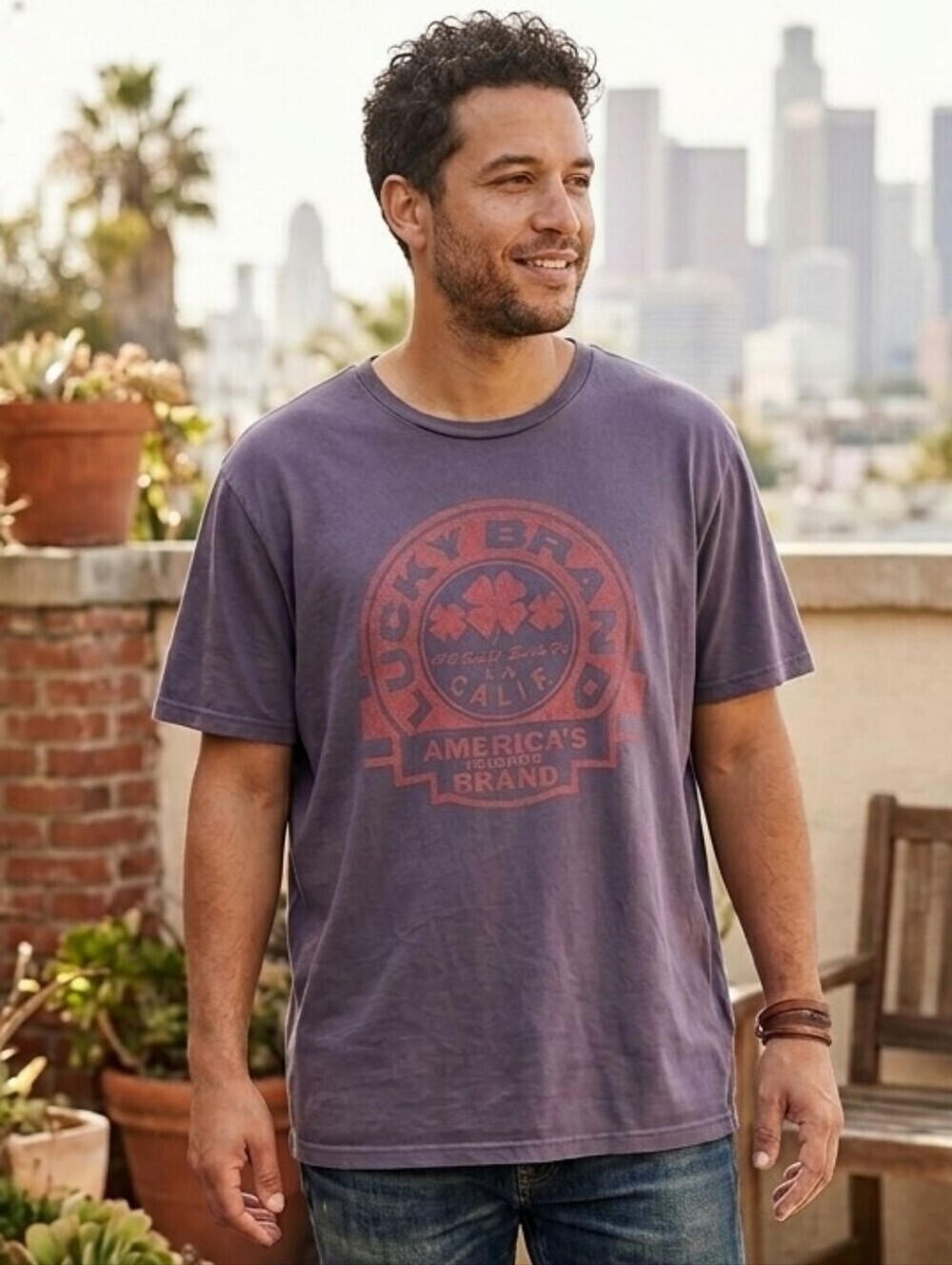 LUCKY BRAND Graphic Short Sleeved T-shirt, Size XXL